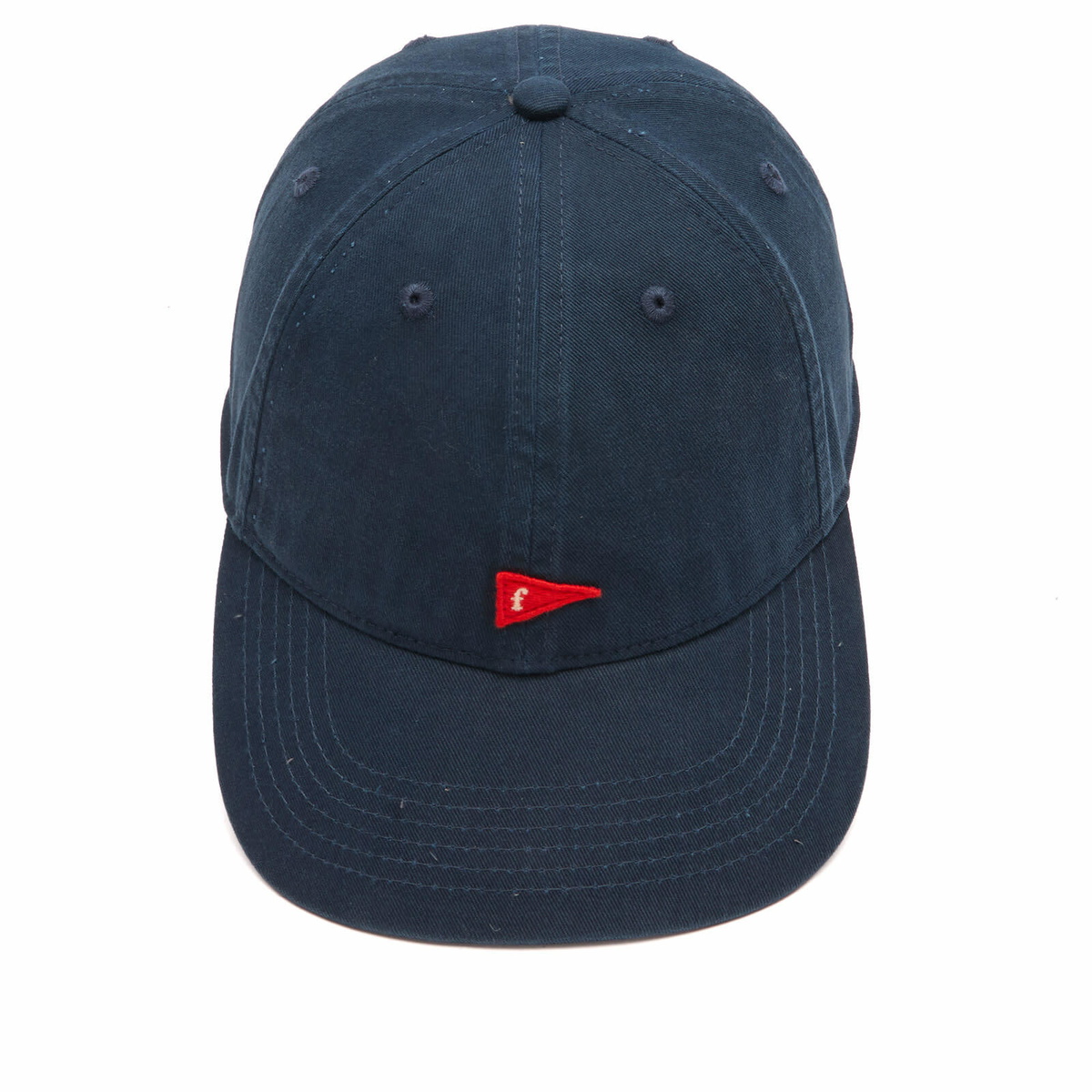 Foret Men's Flag Washed Cap in Navy 