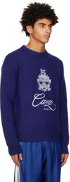 Casablanca Navy Embleme De Caza Sweater