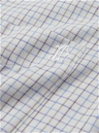 Purdey - Checked Cotton and Cashmere-Blend Shirt - Blue