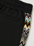 Missoni - Straight-Leg Cotton-Trimmed Jersey Sweatpants - Black