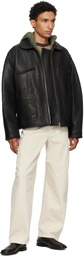 Cawley Black Flying Leather Jacket