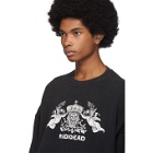 R13 Black Bearhead Crest Sweatshirt