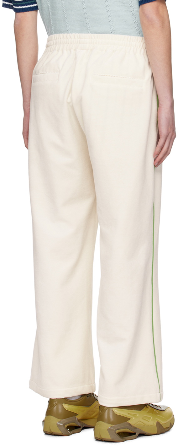RICE NINE TEN Off-White Piping Lounge Pants
