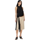 Entire Studios Beige Spar Denim Shorts