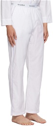 Sporty & Rich White Serif Sweatpants