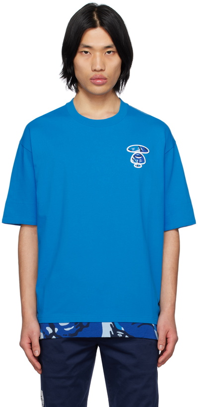 Photo: AAPE by A Bathing Ape Blue Camouflage T-Shirt