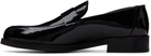 Ernest W. Baker Black Leather Loafers