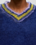 Marni V Neck Sweater Blue - Mens - Pullovers