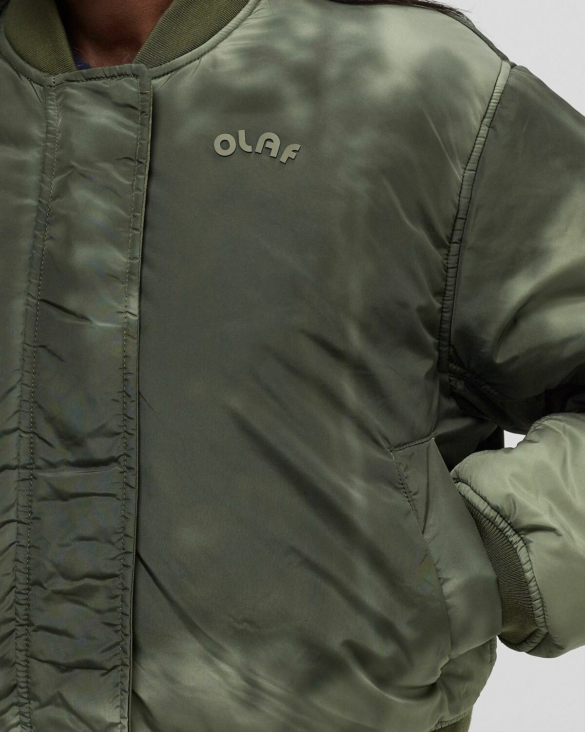 ØLÅF REVERSIBLE BOMBER JACKET Green Women