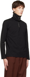 Jil Sander Black Zip Sweatshirt