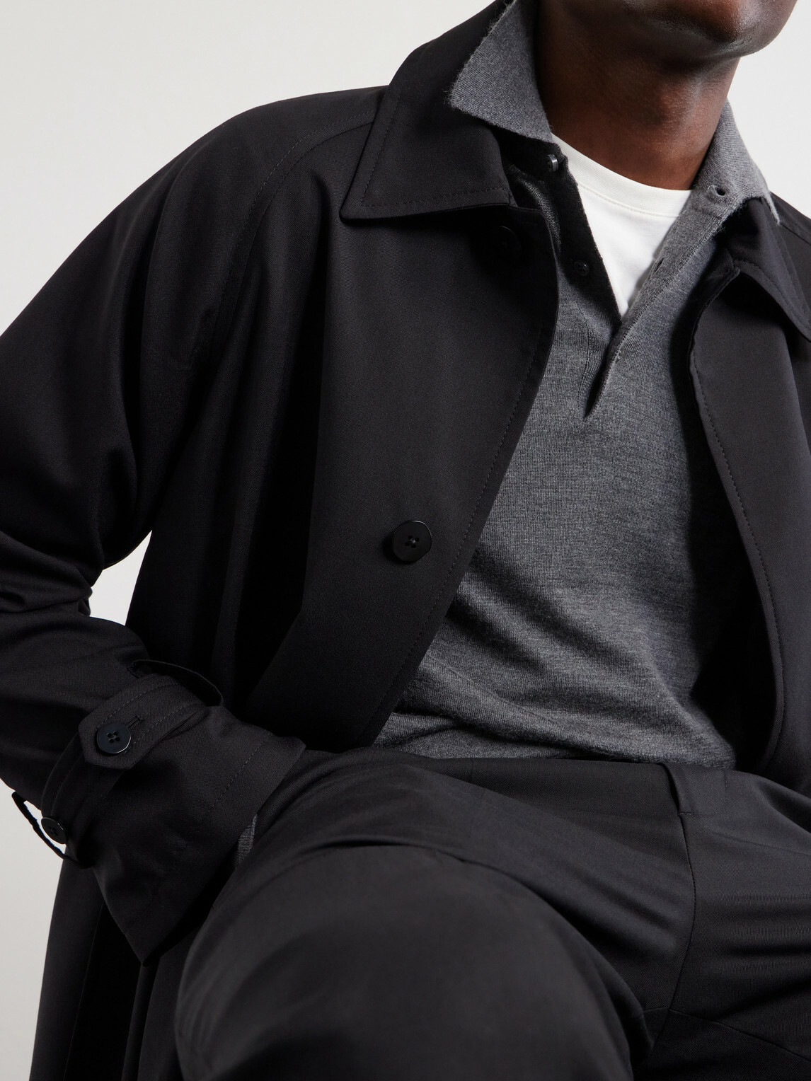 FEDELI - Sportman Cashmere and Silk-Blend Polo Shirt - Gray