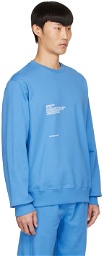 Helmut Lang Blue Cotton Sweatshirt