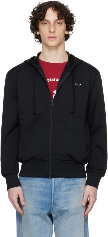 Photo: COMME des GARÇONS PLAY Black Big Heart Zip Hoodie