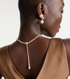Sophie Bille Brahe La Belle Moon 14kt gold necklace with pearls