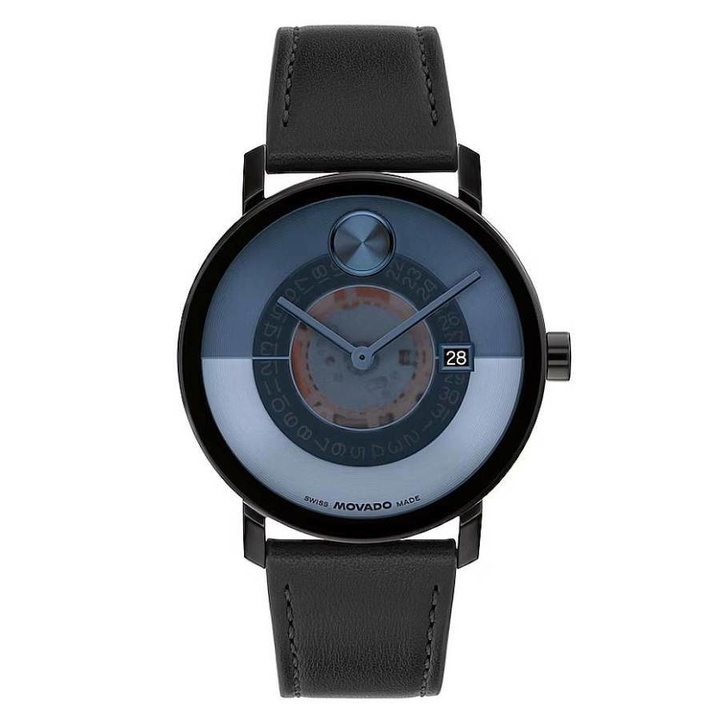 Photo: Movado Bold Evolution 2.0 Quartz Blue Dial Watch 3601227