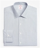 Brooks Brothers Men's Madison Relaxed-Fit Dress Shirt, Non-Iron Hairline Ground Alternating Stripe | Blue/Red