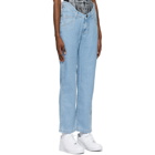 Opening Ceremony Blue Warped Straight Jeans