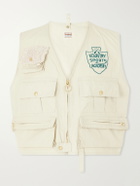 KAPITAL - Cropped Cotton-Blend Poplin Vest - Neutrals