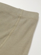 Hemen Biarritz - Albar Ribbed Stretch Organic Cotton Boxer Briefs - Gray