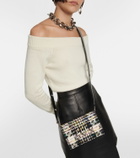 Alexander McQueen Skull Small tweed crossbody bag