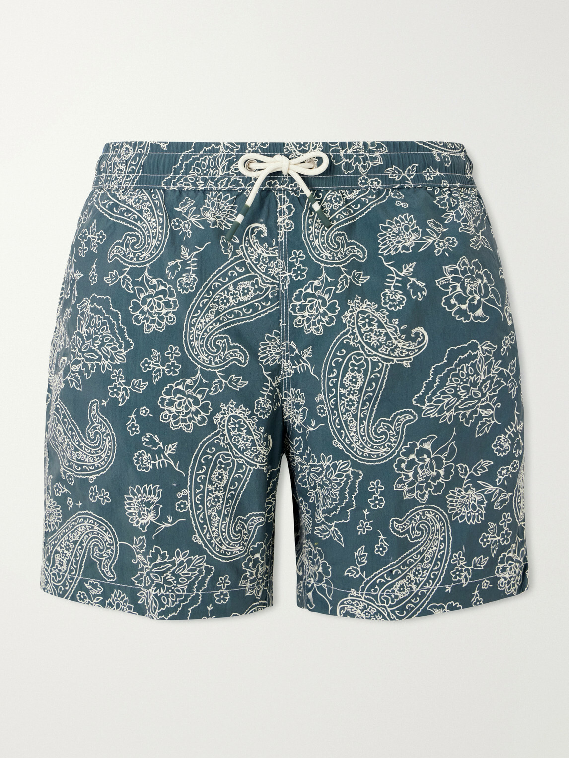 Hartford - Straight-Leg Mid-Length Printed Swim Shorts - Green