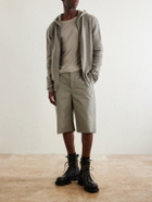 Rick Owens - Straight-Leg Cotton-Blend Canvas Shorts - Gray