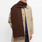 Norse Projects Men's Moon Lambswool Scarf in Heathland Brown