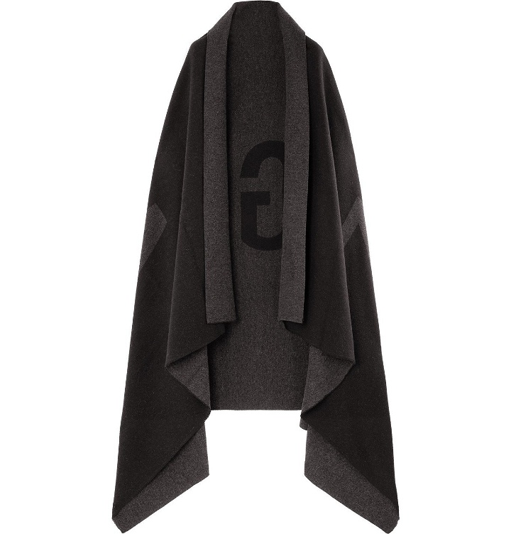 Photo: Fear of God for Ermenegildo Zegna - Logo-Intarsia Wool and Cashmere-Blend Blanket - Black