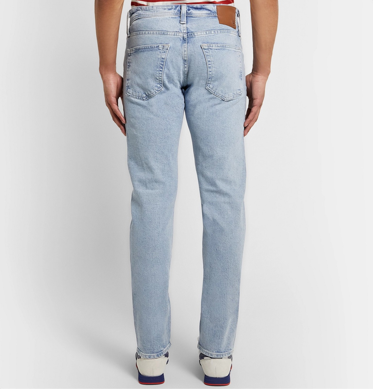AG Jeans - Tellis Slim-Fit Faded Stretch-Denim Jeans - Blue