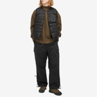 Taion Men's Mountain Crew Neck Light Down Vest in Black