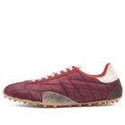 Maison Margiela Men's Sprinters Low Top Sneaker in Oxblood/White/Grey