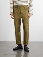 Beams Plus - Ivy Straight-Leg Cotton-Twill Trousers - Green