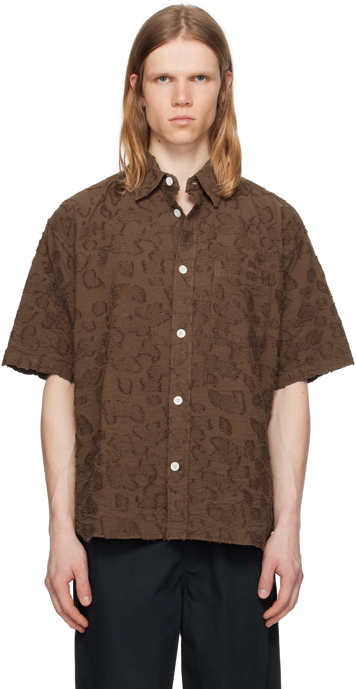 Tシャツ・カットソー Norse Projects Mo Oversized Fil Coupe SS Shirt brown-mo-oversized-fil-coupe-