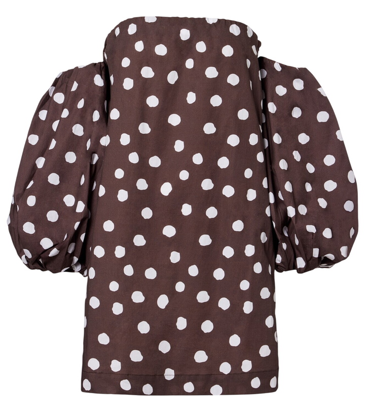 Photo: Adriana Degreas Polka-dot cotton-blend minidress