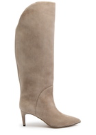 Paris Texas Gaia 60 Suede Knee-high Boots Taupe