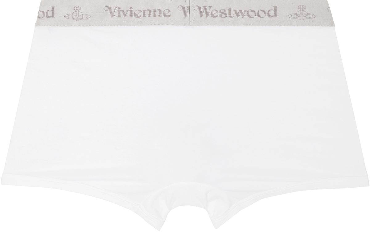 Vivienne Westwood Two-Pack White & Gray Band Boxer Briefs