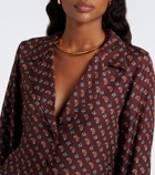 Dôen Rania paisley silk-blend blouse