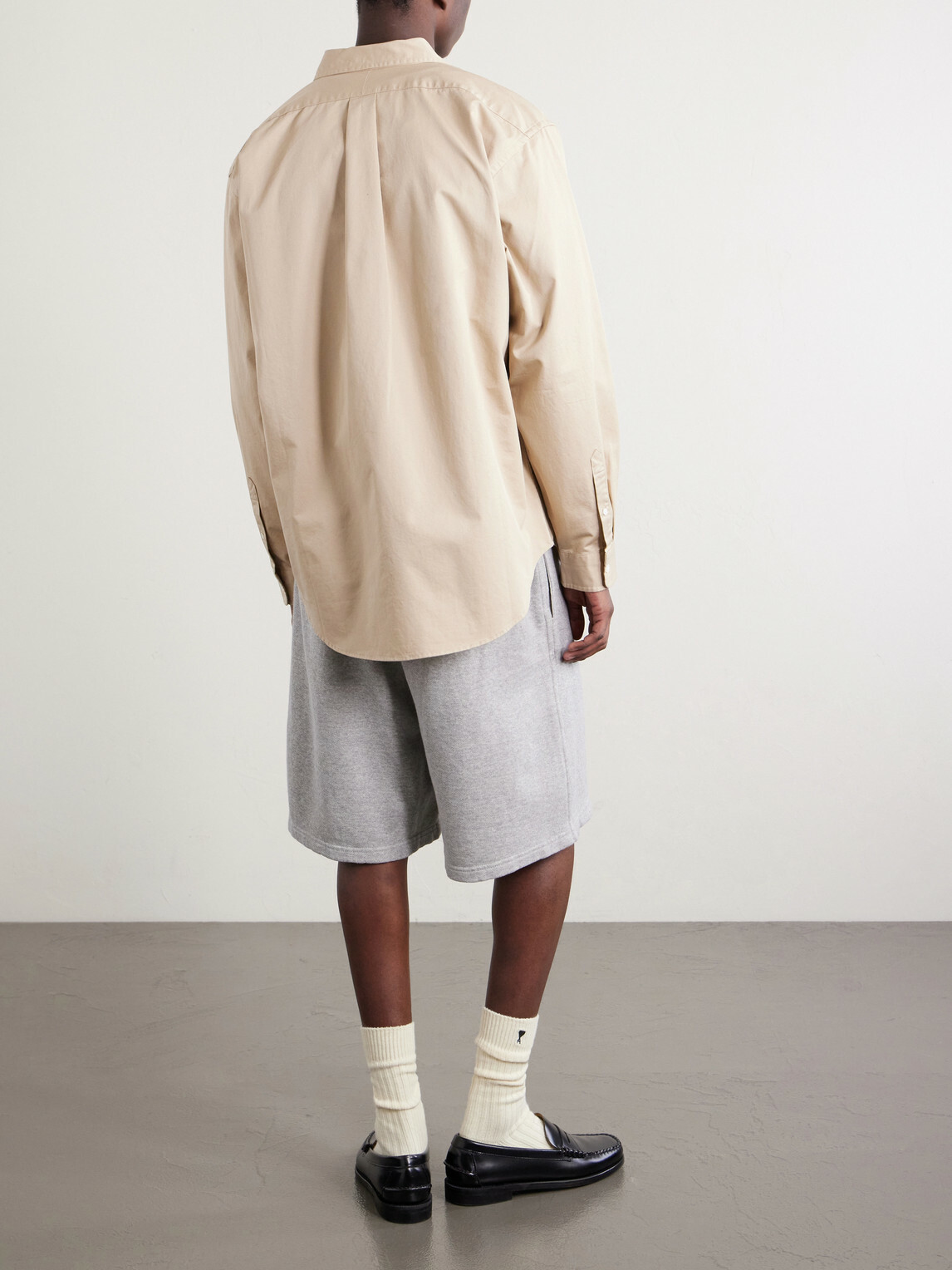 Aimé Leon Dore - Logo-Embroidered Cotton Shirt - Neutrals