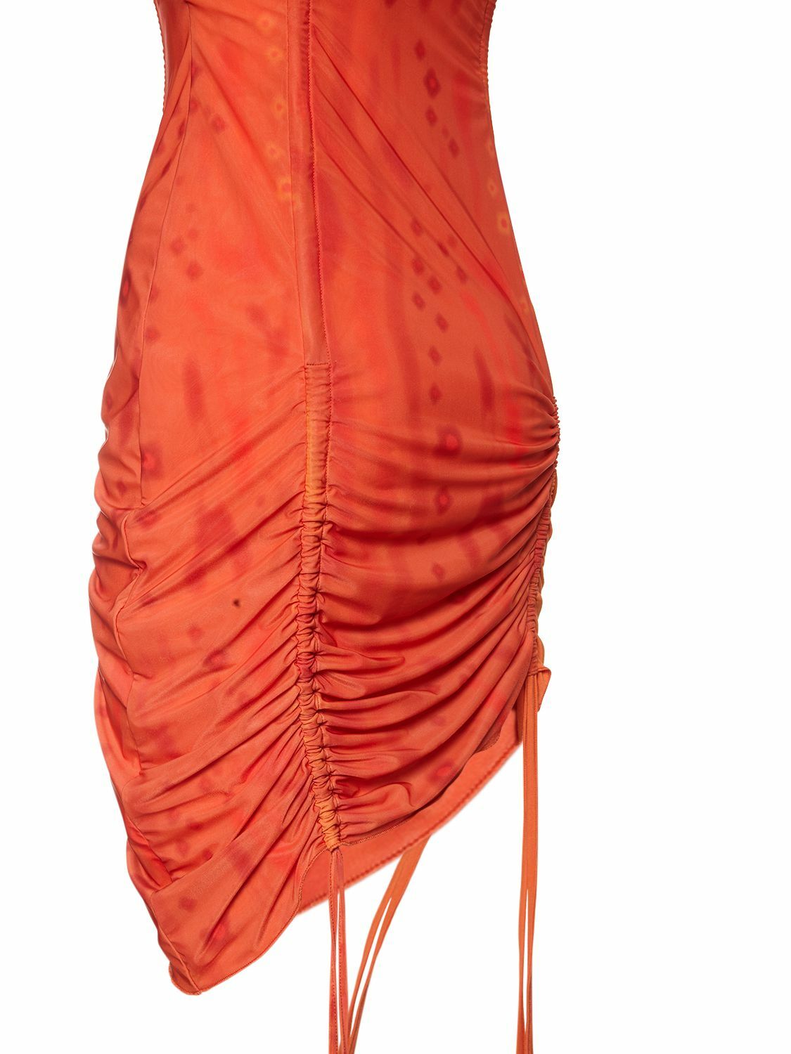 AVAVAV Cut Out Jersey & Mesh Mini Dress