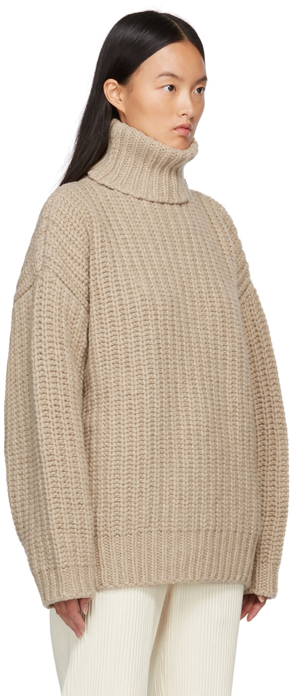 Baserange Beige Merino Mea Turtleneck Baserange