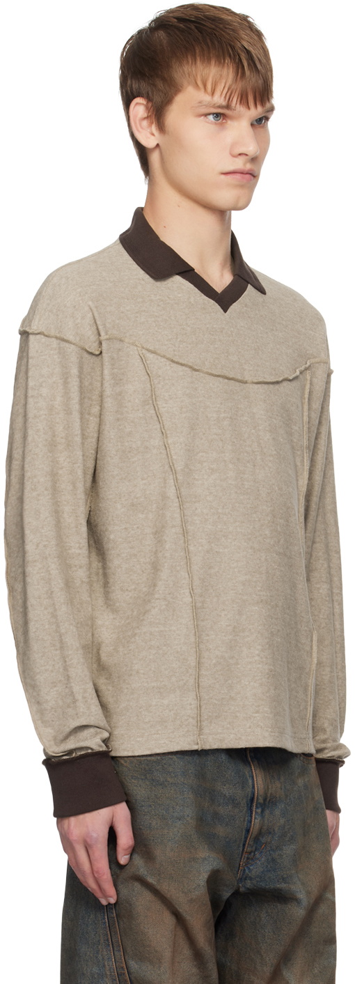 NVRFRGT Beige Paneled Polo