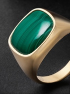Jacquie Aiche - 14-Karat Gold Malachite Signet Ring - Gold