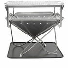 Snow Peak Men's Takibi Fire & Grill Set in Silver 