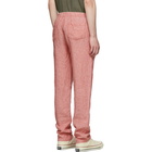 Onia Red Linen Carter Trousers