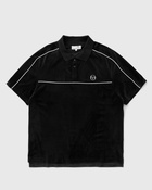 Sergio Tacchini Lioni Velour Polo Black - Mens - Polos