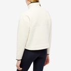 Casall Women's Pile Half Zip Fleece Top in Off White