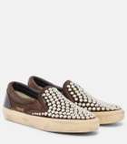 Golden Goose VCE studded suede slip-on sneakers