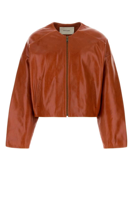 Photo: Entire Studios Orange Leather Jacket