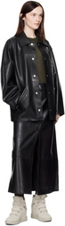 Stand Studio Black Elisia Leather Jacket