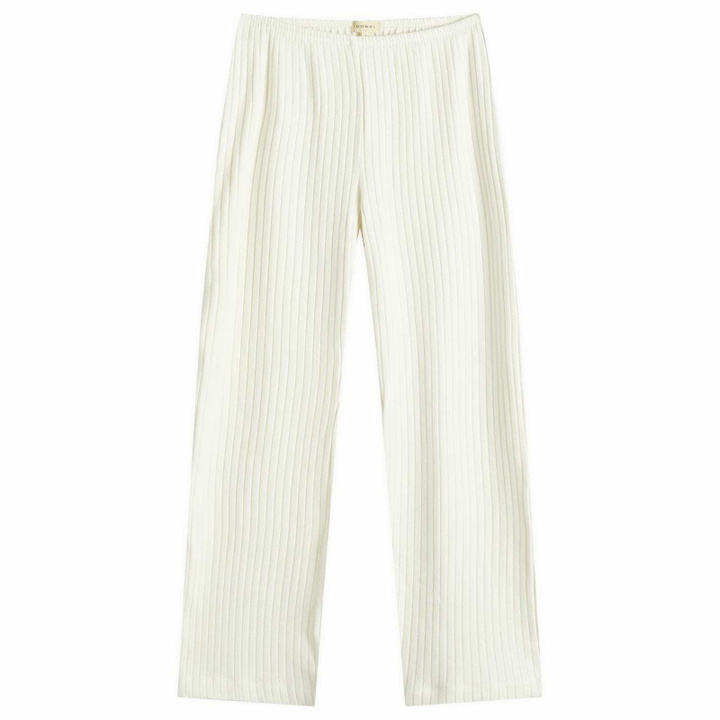 Photo: DONNI. Women's Sweater Rib Simple Pants in Creme